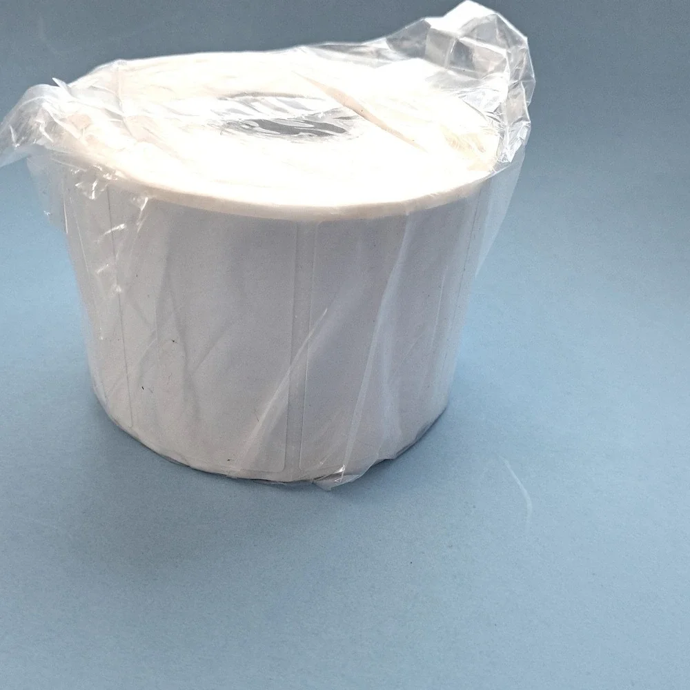 Direct Thermal Address Labels Roll 1000 2.25x1.25 White Shipping Barcode Sticker